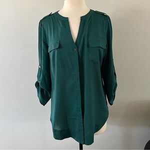 41 Hawthorn Green button down blouse
